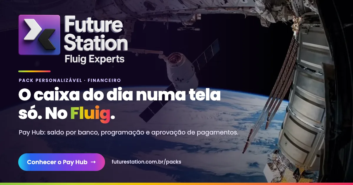 Capa do Pay Hub, PACK de gestão de pagamentos no Fluig da Future Station